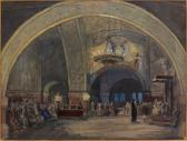 BENOIS Alexander Nikolaiev. Projet De Décor Dans Le Style Du Moyen-âge Russe .
Aquarelle, Gouache Et Crayon BENOIS Alexander Nikolaiev. Projet De Décor Dans Le Style Du Moyen-âge Russe .
Aquarelle, Gouache Et Crayon