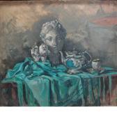 BENOIS DI STETTO Alexandre Still Life With Porcelain And A Bust BENOIS DI STETTO Alexandre Still Life With Porcelain And A Bust