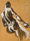 BENTON Thomas Hart Figure Study For Over The Mountains BENTON Thomas Hart Figure Study For Over The Mountains