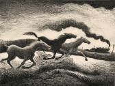 BENTON Thomas Hart Running Horses BENTON Thomas Hart Running Horses