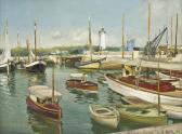 BENTZ R A Harbour On The French Coast BENTZ R A Harbour On The French Coast