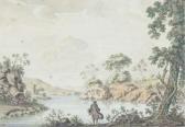 beranger gabriel A Fisherman In Idealised Landscape With Distant Castle beranger gabriel A Fisherman In Idealised Landscape With Distant Castle
