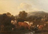 BERCHEM Nicolaes Italianisierende Landschaft Mit Zwei Mägden Und Vieh BERCHEM Nicolaes Italianisierende Landschaft Mit Zwei Mägden Und Vieh