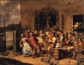 BERCKMANS Matheus Peasants Merrymaking In A Farmyard BERCKMANS Matheus Peasants Merrymaking In A Farmyard