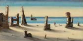 BERCOVICI ERCO Moïse At The Shore/a Surrealist Landscape BERCOVICI ERCO Moïse At The Shore/a Surrealist Landscape