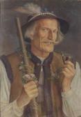 BERENT Anna Portret Górala Z Fajką BERENT Anna Portret Górala Z Fajką