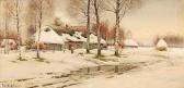 BERGHOLZ Richard Alexandrovich Russische Winterlandschaft BERGHOLZ Richard Alexandrovich Russische Winterlandschaft