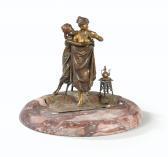 BERGMAN FRANZ Group With A Bathing Oriental Woman And Her Servant BERGMAN FRANZ Group With A Bathing Oriental Woman And Her Servant