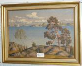 BERGMAN Karl Skärgårdslandskap Med Segelbåt BERGMAN Karl Skärgårdslandskap Med Segelbåt