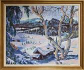 bergman sjudolf Vinterlandskap Med Fjäll bergman sjudolf Vinterlandskap Med Fjäll
