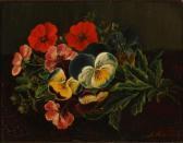 BERGMANN Amalie Still Life With Flowers On A Sill BERGMANN Amalie Still Life With Flowers On A Sill