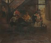 BERGMANN Conrad Peter Peasants In A Tavern Interior BERGMANN Conrad Peter Peasants In A Tavern Interior