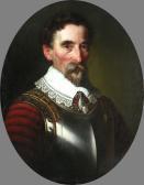 BERGMANN Georg Portrait Eines Mannes In Rüstung BERGMANN Georg Portrait Eines Mannes In Rüstung