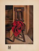 BERLEWI Henryk Chaise Au Tissu Rouge BERLEWI Henryk Chaise Au Tissu Rouge