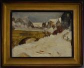 Bernandy E. Impressionist Winter Scene Bernandy E. Impressionist Winter Scene