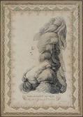 BERNARD Jean-Joseph Portrait Calligraphique De Marie-antoinette De Profil BERNARD Jean-Joseph Portrait Calligraphique De Marie-antoinette De Profil