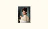 BERNARD Jules-François Portrait De Jeune Femme BERNARD Jules-François Portrait De Jeune Femme