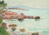 BERNARD Louis Michel Coastal Landscape With Mountains BERNARD Louis Michel Coastal Landscape With Mountains