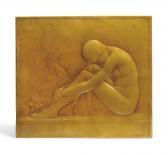 BERNARD RAOUL Naked Young Woman Sitting With Her Head On Her Knee BERNARD RAOUL Naked Young Woman Sitting With Her Head On Her Knee