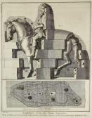 BERNARD Robert Sculpture, Fonte Des Statues Equestres Lotto Di Tre Tavole Dall'encyclopédie BERNARD Robert Sculpture, Fonte Des Statues Equestres Lotto Di Tre Tavole Dall'encyclopédie