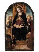 BERNARDINO DI LORENZO DI CECCO Madonna Con Bambino Ed I Santi Pietro E Paolo Con Un Donatore E Duefrati Francescani BERNARDINO DI LORENZO DI CECCO Madonna Con Bambino Ed I Santi Pietro E Paolo Con Un Donatore E Duefrati Francescani