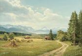 BERNAUER W. Erntezeit Bei Füssen Mit Blick Zum Forggensee BERNAUER W. Erntezeit Bei Füssen Mit Blick Zum Forggensee