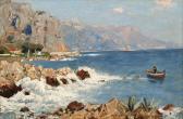 BERNINGER John E. "italienische Küstenlandschaft" BERNINGER John E. "italienische Küstenlandschaft"