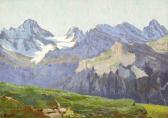 BERNOULLI Charles Schweizer Gebirgslandschaft BERNOULLI Charles Schweizer Gebirgslandschaft