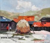 BERSHADSKY Nikolay Andreevich Peasants Coutryard BERSHADSKY Nikolay Andreevich Peasants Coutryard