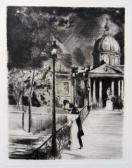 BERSIER Jean Eugene Les Amoureux Du Pont Des Arts BERSIER Jean Eugene Les Amoureux Du Pont Des Arts