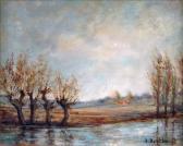 BERTHAULT José Le Bord De La Rivière BERTHAULT José Le Bord De La Rivière