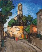 BERTHET François Marius Rue Avec Église BERTHET François Marius Rue Avec Église