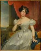 BERTHON René Théodore Portrait De Femme À La Couronne De Fleur BERTHON René Théodore Portrait De Femme À La Couronne De Fleur