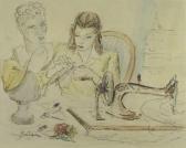 BERTINARIA Augusto Donna Che Cuce BERTINARIA Augusto Donna Che Cuce