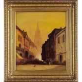 BERTOLLE Adolphe Markeplace In Old Bruges BERTOLLE Adolphe Markeplace In Old Bruges