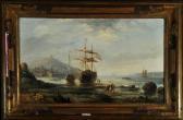 BERTON Paul Emile Küstenstreifen Mit Angelandeten Schiffen BERTON Paul Emile Küstenstreifen Mit Angelandeten Schiffen