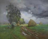 BERTRAND Paulin Sommerlandschaft Bei Gewitterstimmung BERTRAND Paulin Sommerlandschaft Bei Gewitterstimmung