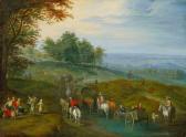 BESCHEY Karel, Charles Hügelige Landschaft Mitdorfstrasse Und Reisenden Weite Landschaft Mit Reisenden Beimdurchqueren Einer Furt BESCHEY Karel, Charles Hügelige Landschaft Mitdorfstrasse Und Reisenden Weite Landschaft Mit Reisenden Beimdurchqueren Einer Furt