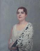 BESSON Jules Gustave Portrait De Femme Au Châle BESSON Jules Gustave Portrait De Femme Au Châle