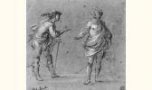 BETTI Sigismondo Deux Études D'homme Debout Portant Un Chapeau BETTI Sigismondo Deux Études D'homme Debout Portant Un Chapeau