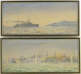 BEVAN Irwin John David First World War Battleships Off The Coast BEVAN Irwin John David First World War Battleships Off The Coast