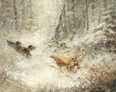 BEVORT John
Paysage D'hiver, Deux Chiens De Chasse Poursuivant Un Renard BEVORT John
Paysage D'hiver, Deux Chiens De Chasse Poursuivant Un Renard
