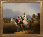 BEYER Otto Preußisches Manöver Mit Chevauxlegers 1858 BEYER Otto Preußisches Manöver Mit Chevauxlegers 1858