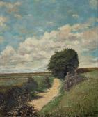 BEYERMANN Walter Sommerliche Landschaft Mit Feldweg. Um 1910 BEYERMANN Walter Sommerliche Landschaft Mit Feldweg. Um 1910