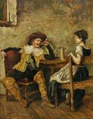 BIALKOWSKI M. Couple Seated At A Table BIALKOWSKI M. Couple Seated At A Table