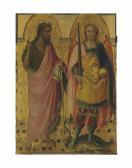 BICCI DI LORENZO Saint John The Baptist And Saint Michael - Left Panel Of The Main Tier Of A Polyptych BICCI DI LORENZO Saint John The Baptist And Saint Michael - Left Panel Of The Main Tier Of A Polyptych