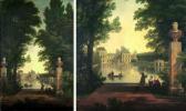 BIDAULD Joseph J. Xavier Vue Du Château De Fontainebleau Et De L'étang Des Carpes BIDAULD Joseph J. Xavier Vue Du Château De Fontainebleau Et De L'étang Des Carpes