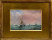 BIDDLE Richard Julius Brigantine Off The Eddystone BIDDLE Richard Julius Brigantine Off The Eddystone