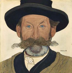 Ernest Bieler - Portrait De Baptiste