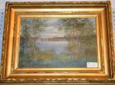 BILLING Anna Svenborg Landskap Med Sjö Och Segelbåtar BILLING Anna Svenborg Landskap Med Sjö Och Segelbåtar